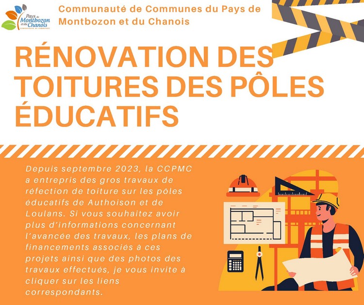 Affiche communication travaux toiture V2