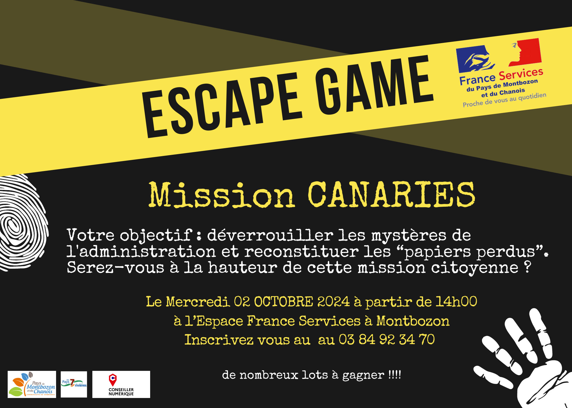 Escape game affiche CCPMC